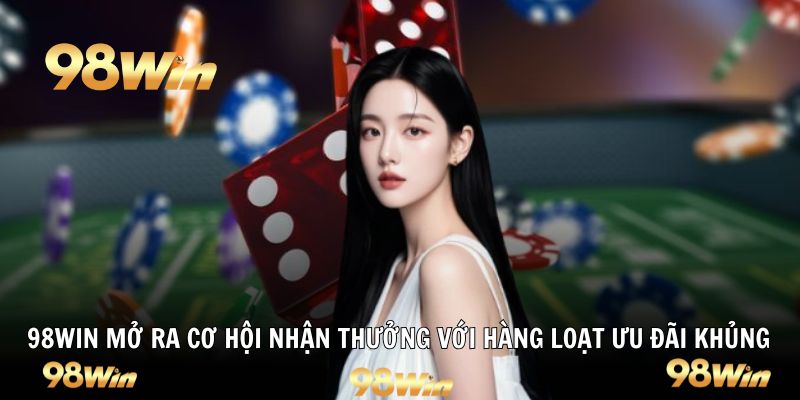 98WIN mở ra cơ hội nhận thưởng với hàng loạt ưu đãi khủng